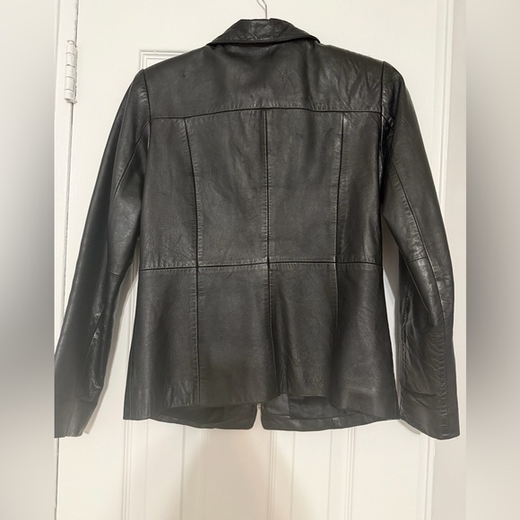 Style & Co. Genuine Leather Jacket – Black - Picture 5 of 12
